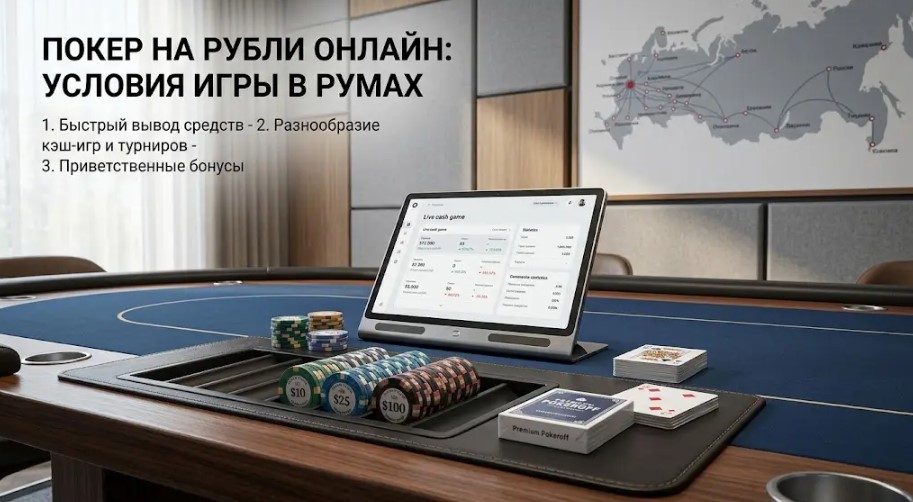 Покер на рубли онлайн: условия игры в румах